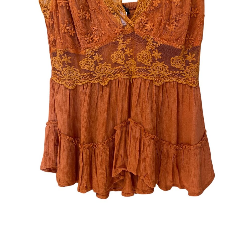 Venus Lace Babydoll Whimsigoth Tank Top Sheer Tiered Cami Coquette Fairy Y2K-8 - Picture 6 of 15